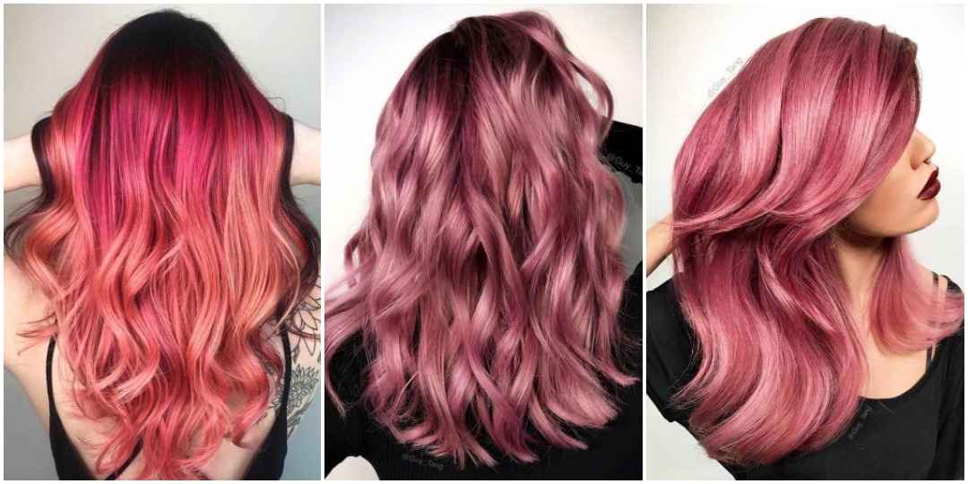 Окрашивание волос розовое золото фото_7