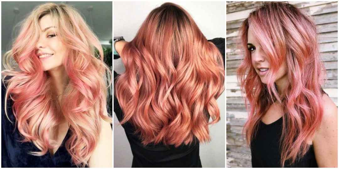 Окрашивание волос розовое золото фото_12