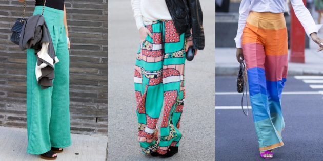 Самые модные женские брюки: Палаццо
