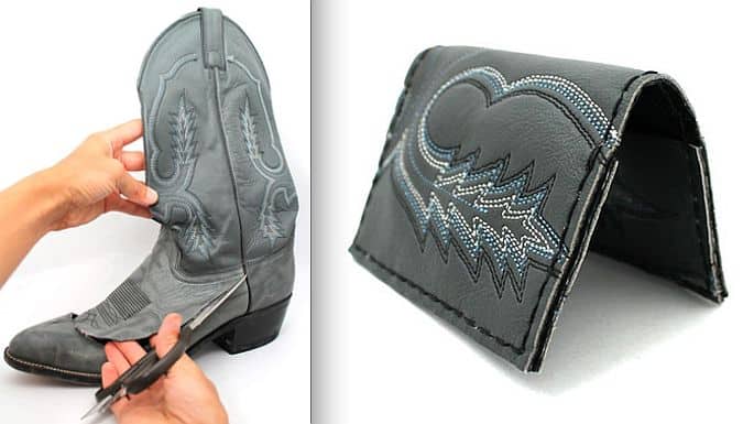 DIY Cowboy boot wallet