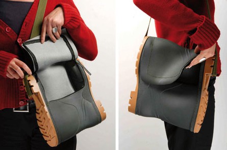 Rain boot purse