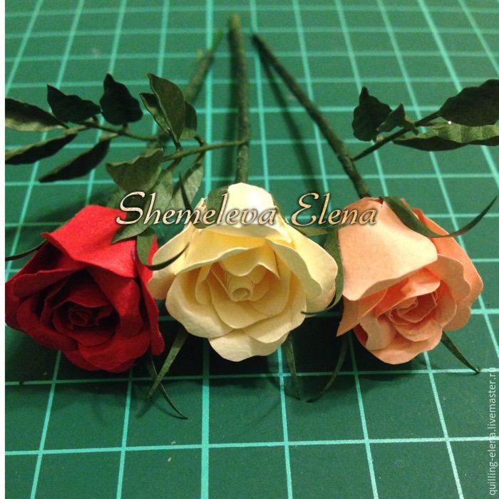Делаем «миниатюрные розы» в технике квиллинга, фото № 7