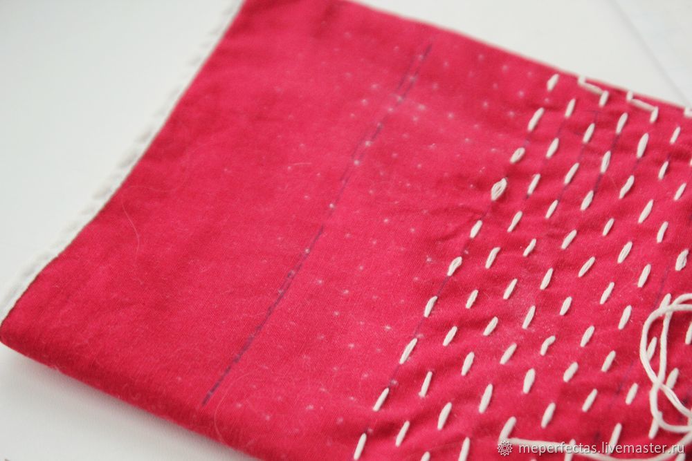 Как сделать вышивку в технике сашико, фото № 9
