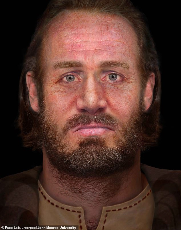 Forensic experts recently reconstructed the craggy, freckled face of a warrior who was also buried in Portmahomack. He was buried alongside numerous other skulls but only one complete skeleton, suggesting the severed heads of his family or enemies were added into the grave