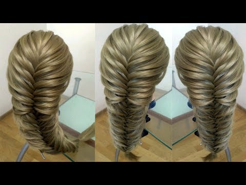 Коса рыбий хвост  Воздушная коса  Очень просто  Hair tutorial  Курс плетения кос