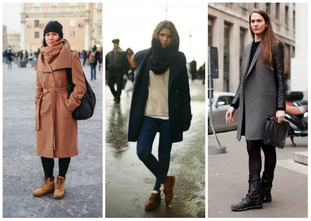 С какой обувью нужно носить женское пальто? в зависимости от модели