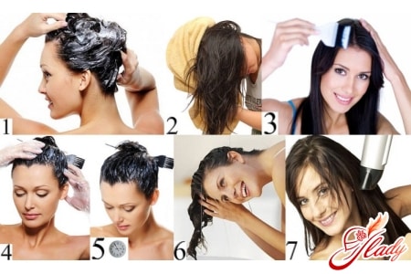 Этапы окрашивания волос