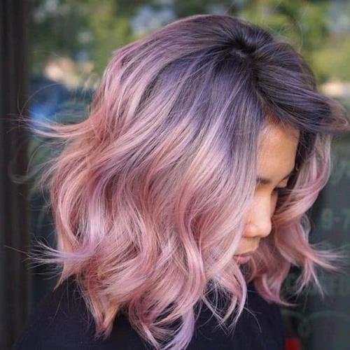 Розовые волосы омбре. Популярные тона, оттенки и цвета для кончиков волос