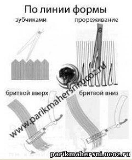 Операции стрижки.  Текстурирование. 04