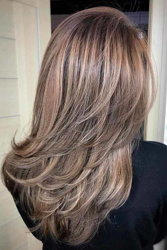 Choppy Medium Length Layered Hair Ashy #mediumhair #layeredhair