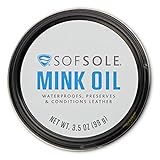 Sof Sole Mink Oil for Conditioning and Waterproofing Leather, 3.5-Ounce