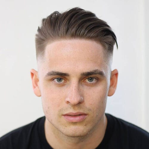Slicked Back Low Maintenance Haircuts for Men