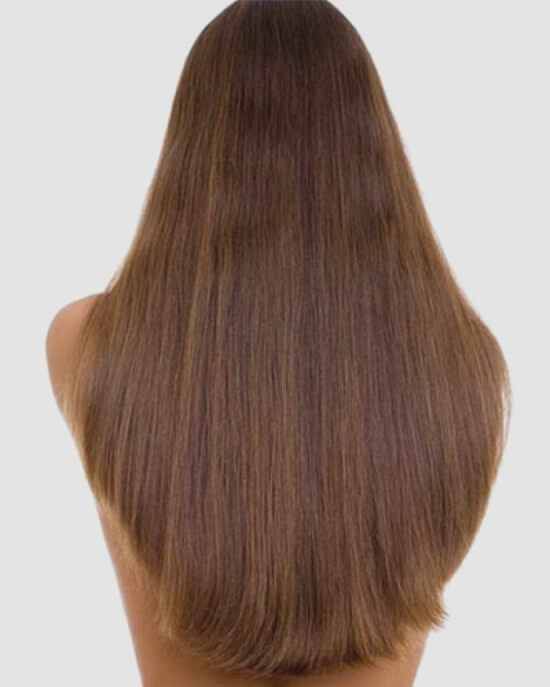 стрижка полукругом на длинные волосы