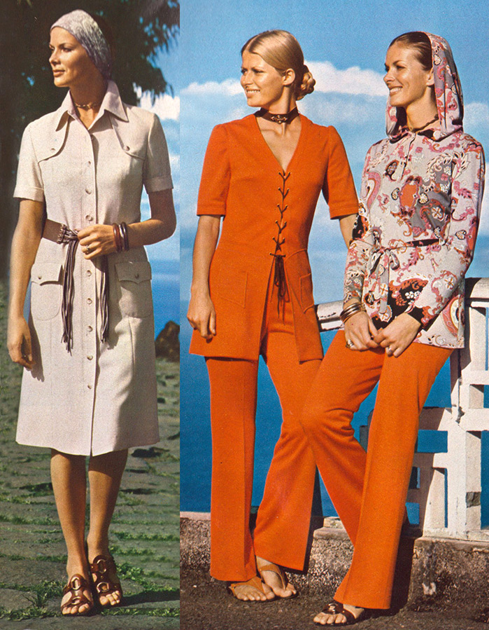 Мода и прически 1970-х годов