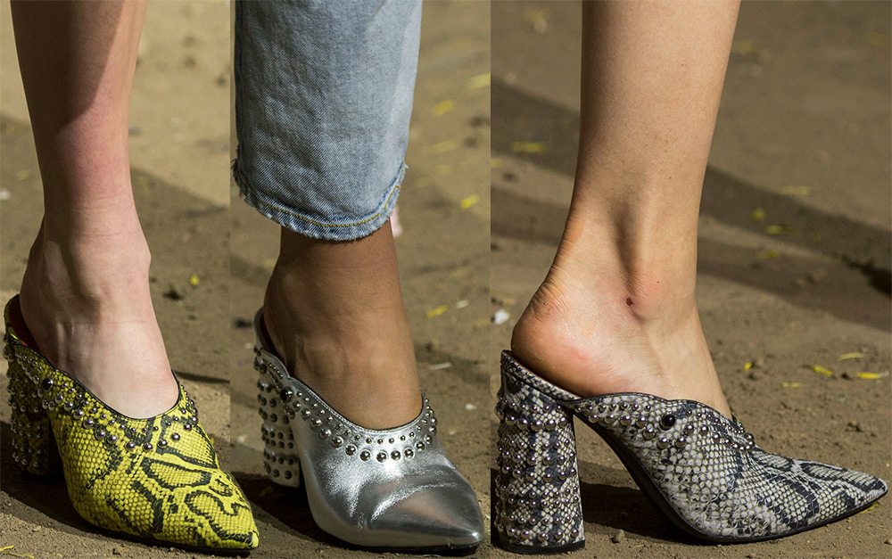Модные женские туфли мюли