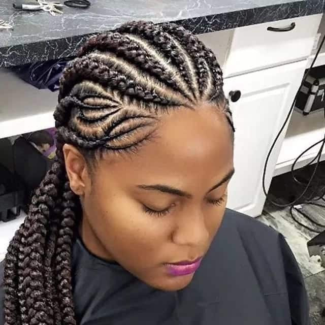 Ghanaian lines hairstyles