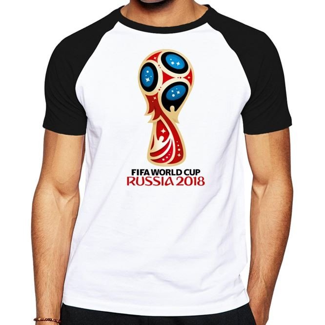 двухцветная футболка с футбольным принтом