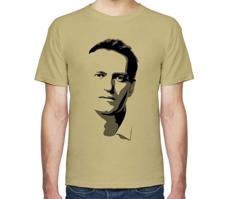 цветная футболка с изображением Навального