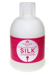Шампунь с протеинами шелка и оливковым маслом Kallos Silk Shampoo With Olive Oil