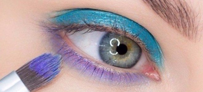 красивый макияж для голубых глаз 2