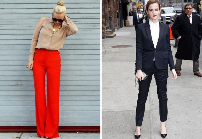 женские классические брюки 2018 модные тенденции