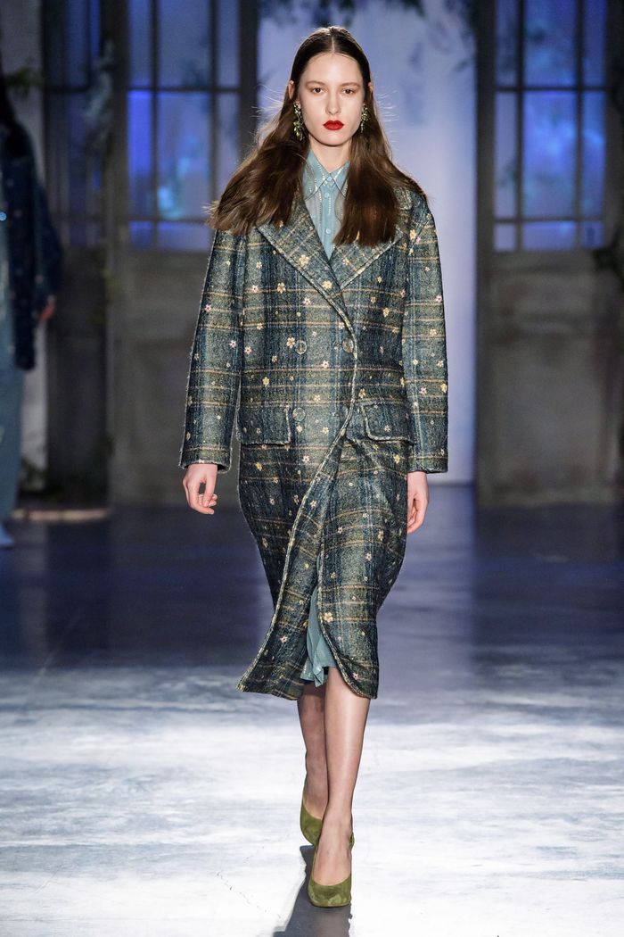 Модное пальто в клетку осень-зима 2019-2020 из коллекции Luisa Beccaria