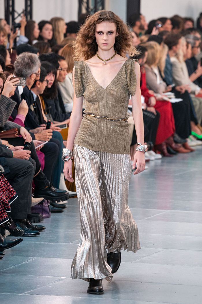 Модная юбка-брюки 2020 из коллекции Chloé