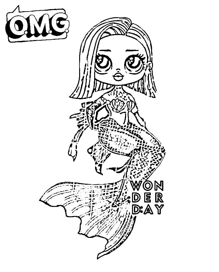 Coloring pages LOL OMG. Download or print new dolls for free