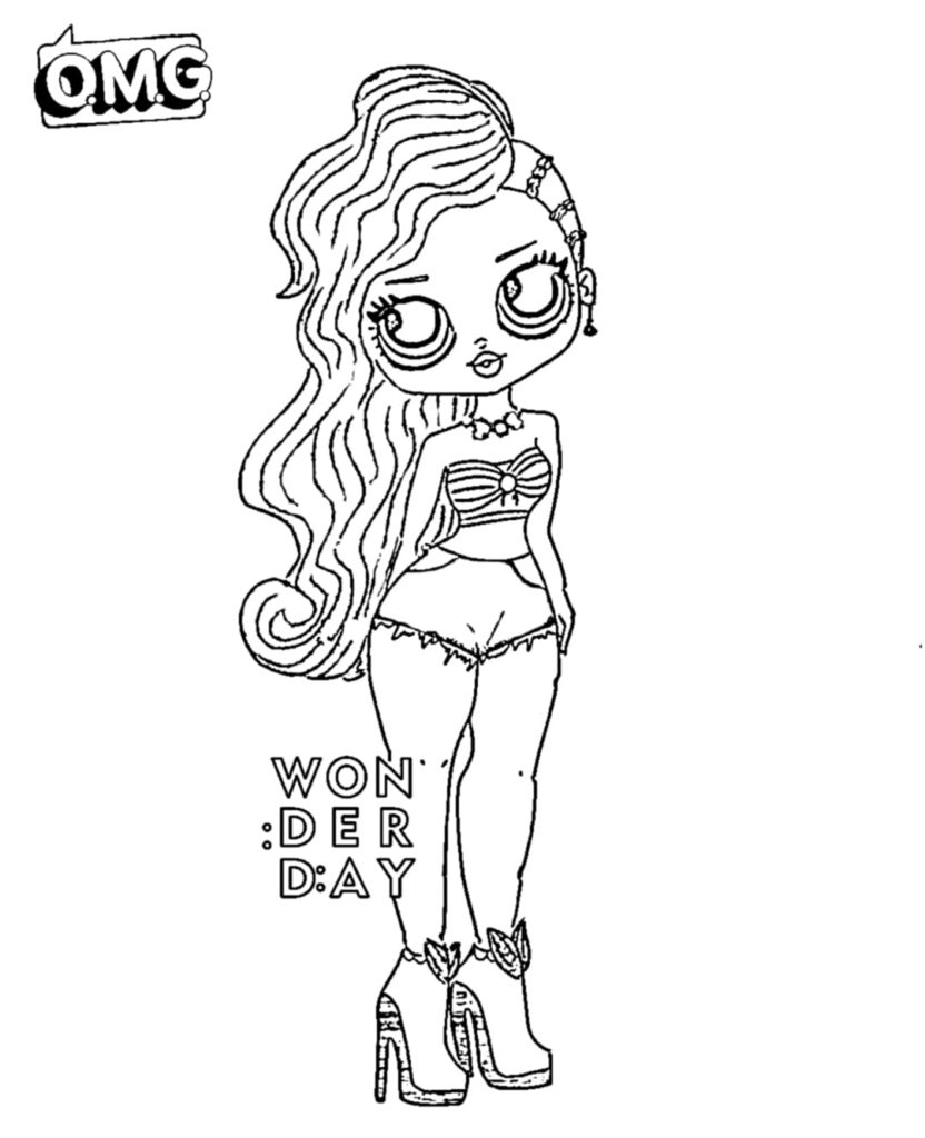 Coloring pages LOL OMG. Download or print new dolls for free