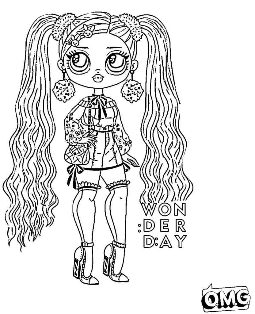 Coloring pages LOL OMG. Download or print new dolls for free