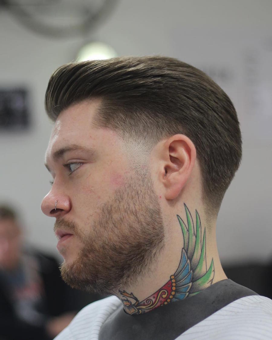 mozambeak_and slicked back taper fade