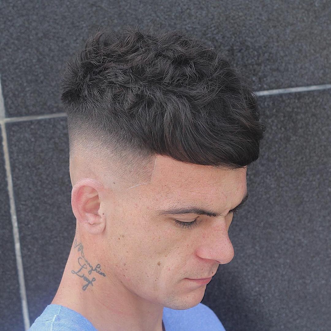 m13ky high fade and curly mens hairstyle 2017 new